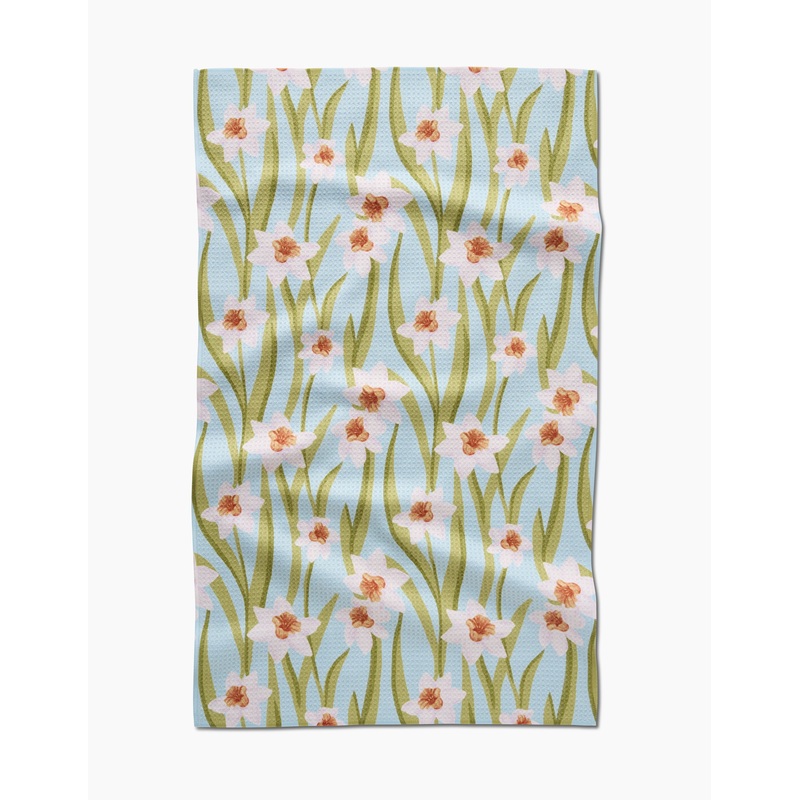 Geometry Daffodil Sky Tea Towel