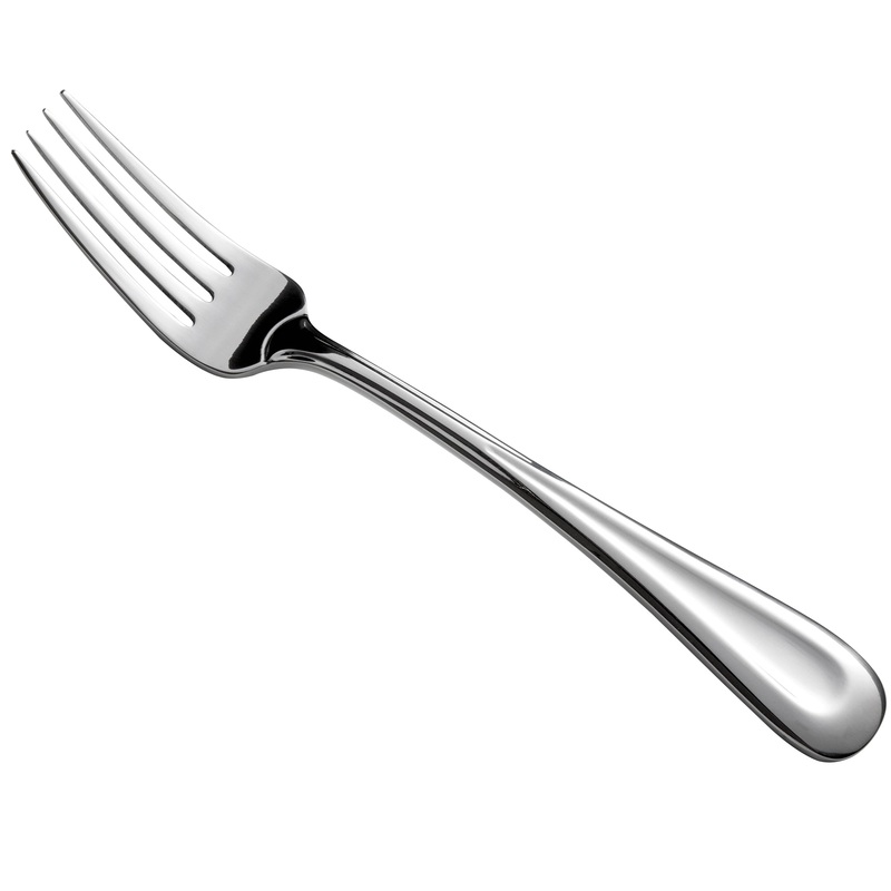 Oneida B882FDIF Acclivity 8 5/8″ 18/0 Stainless Steel Heavy Weight European Size Table Fork – 12/Pack