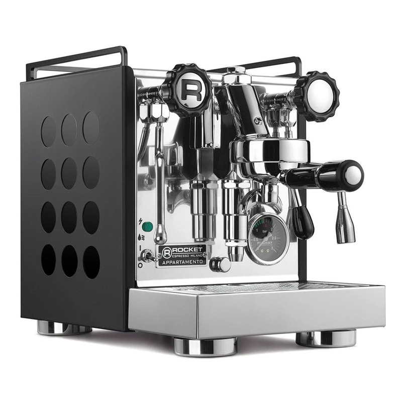 Rocket Espresso Appartamento Nera Espresso Machine – Black Side Panels – Open Box