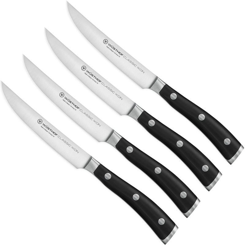 Wusthof 4.5″ Classic Ikon Steak Knives – 4-Piece Set